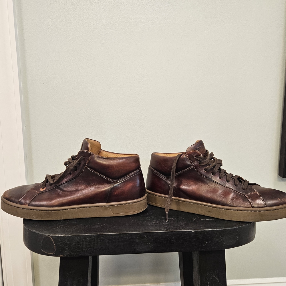Men's Brown Leather Shoes - Picture 7 of 9